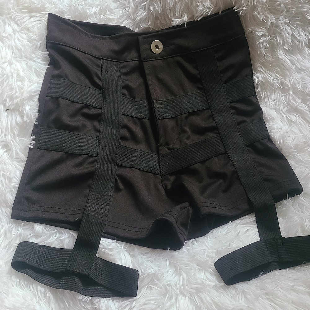 Black Garter shorts